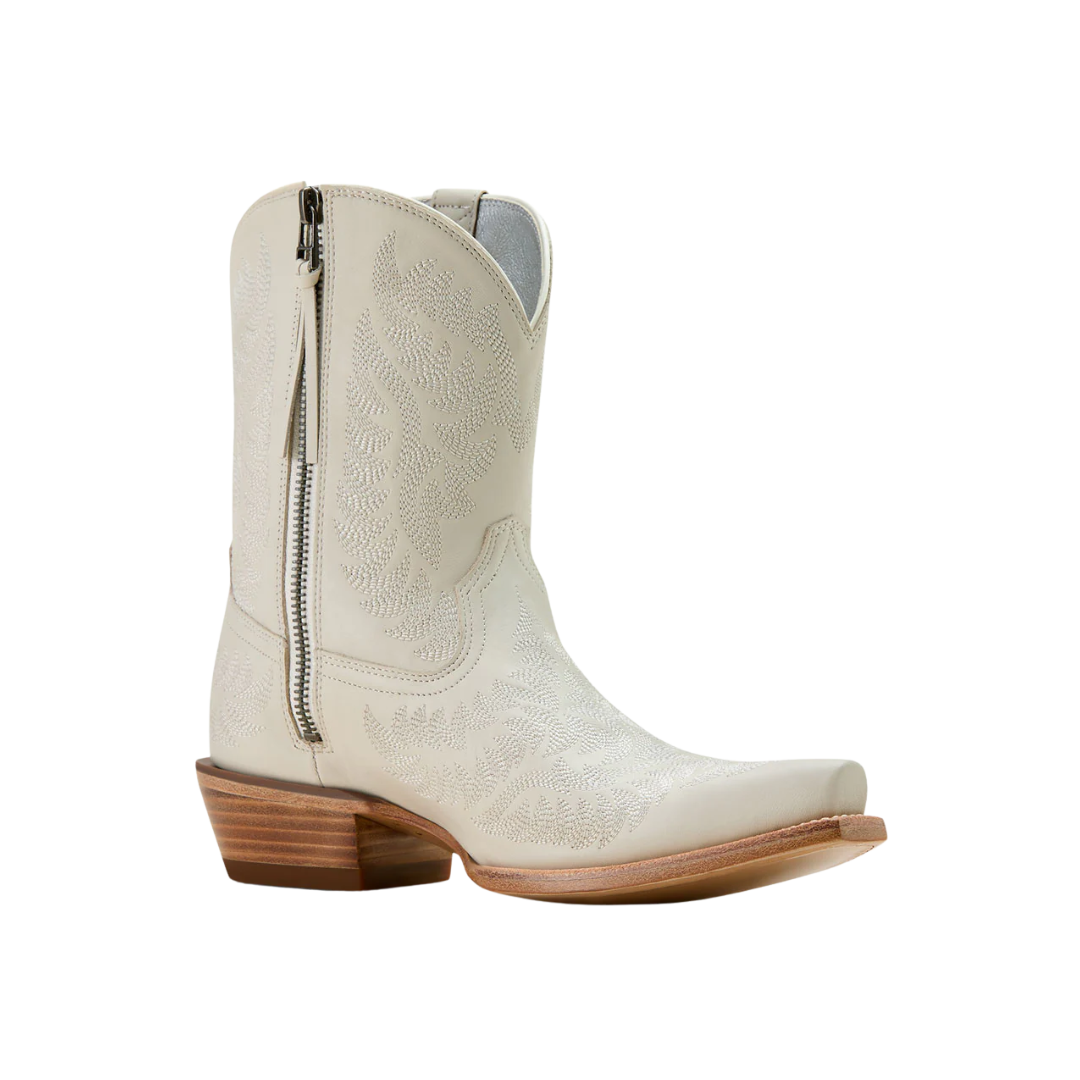 Ariat Women's Cate Western Zippered White Quartz Boots