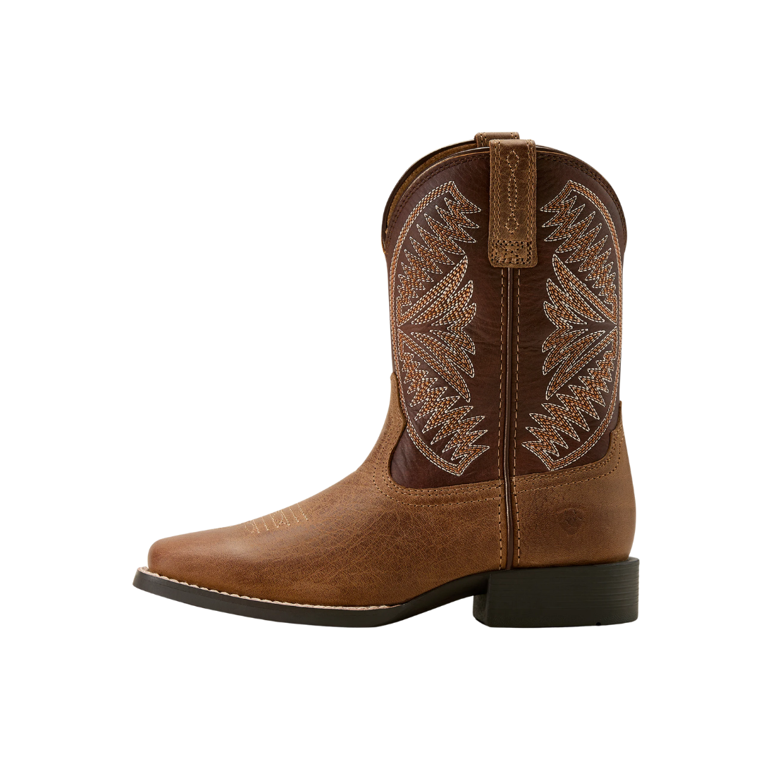 Ariat Youth Boy's Round Up Ruidoso Pearl Brown Boots