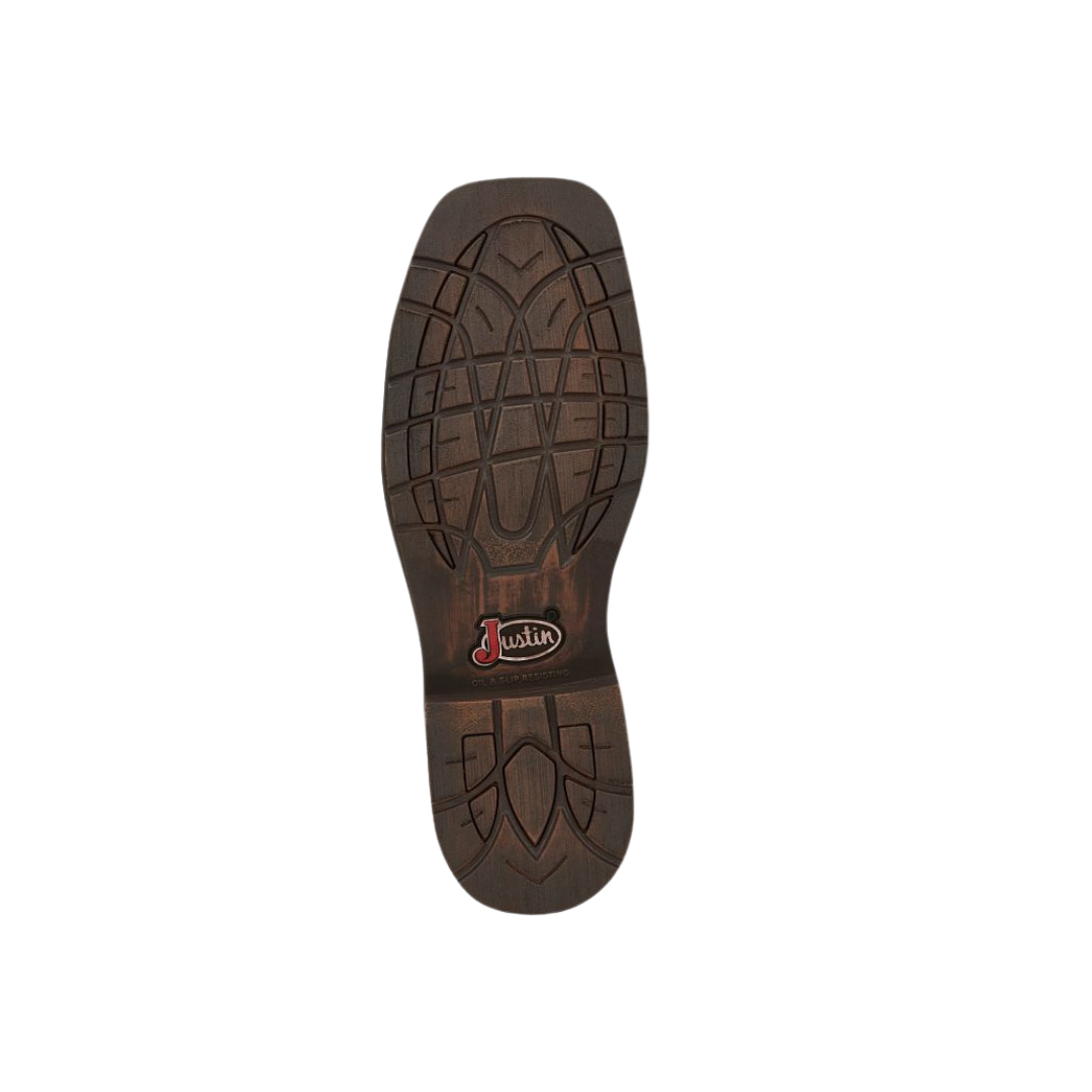 Justin Boot Men's Amarillo Steel Toe Work Brown Boot