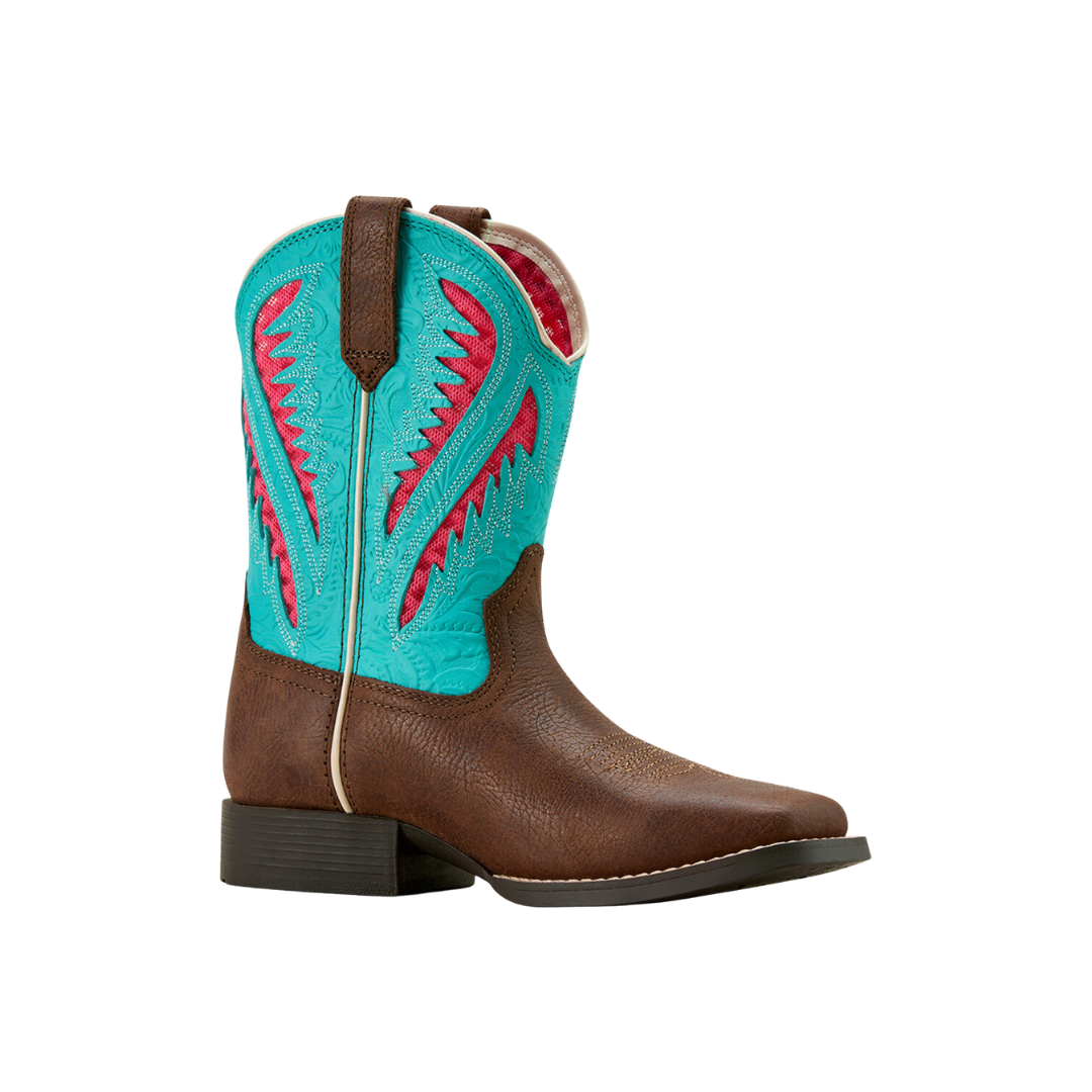 Ariat Toddler Unisex Quickdraw Rich Clay Turquoise Boots