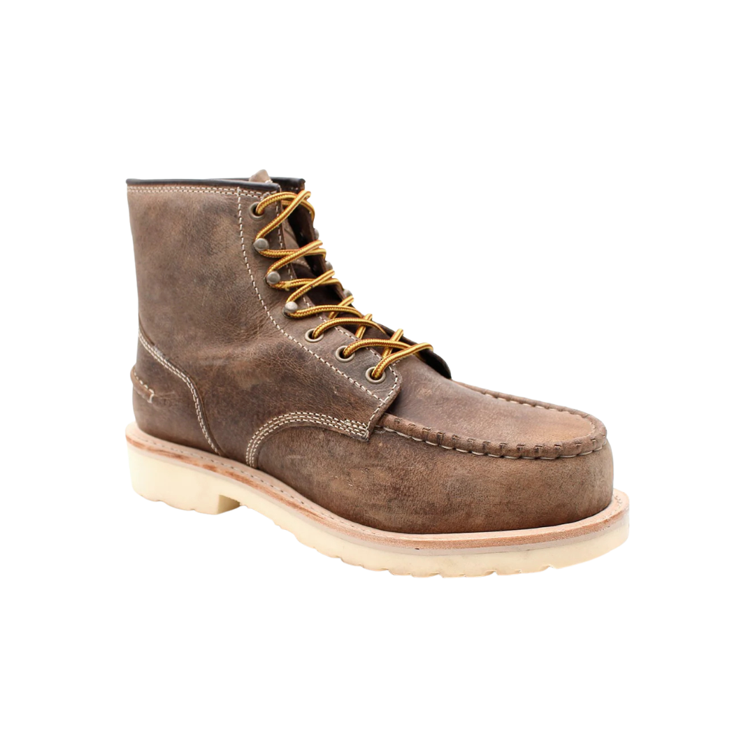 Laforst Men's Work 6 Composite Safety Brown Boots