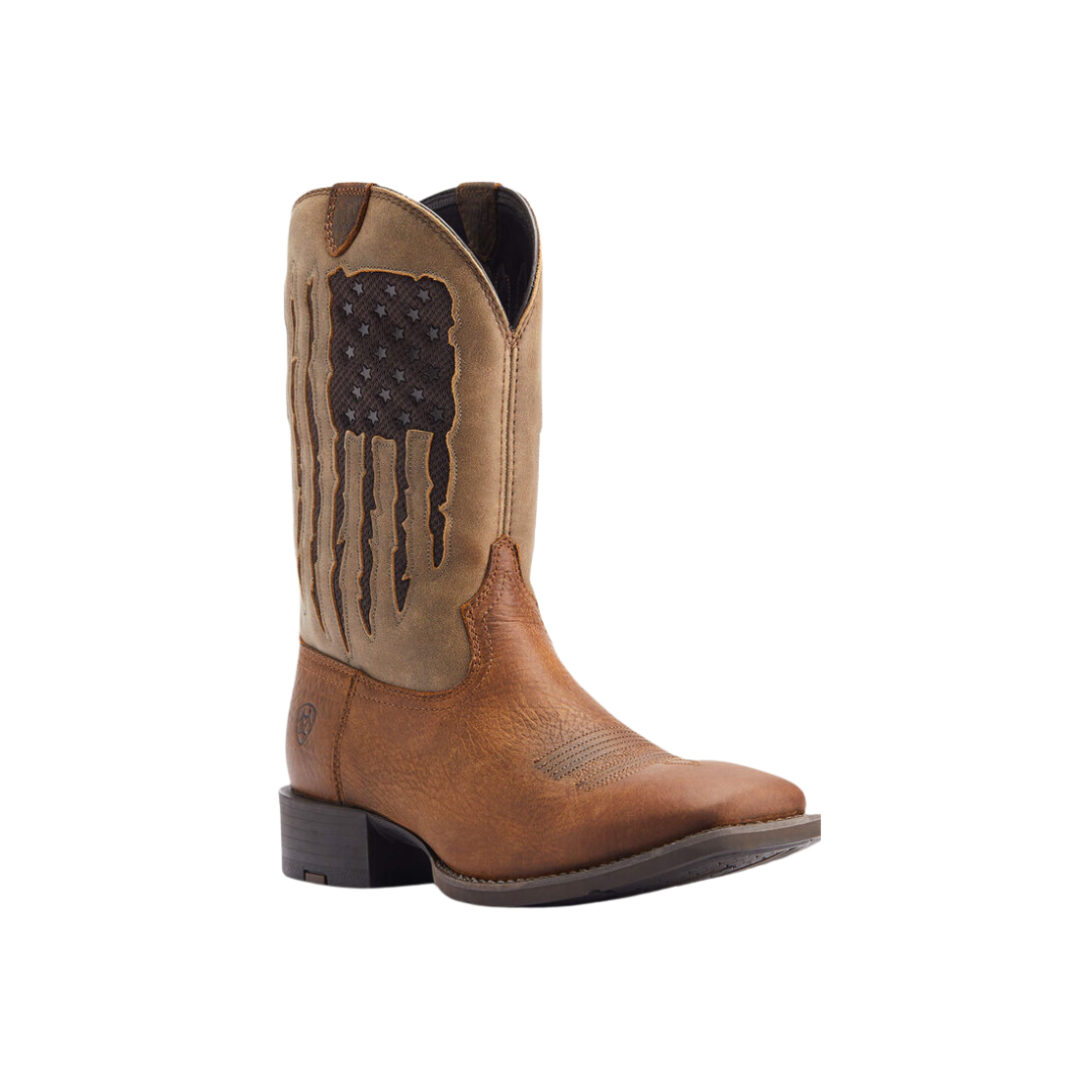 Ariat Men's Sport My Country Venttek Western Brown Boots