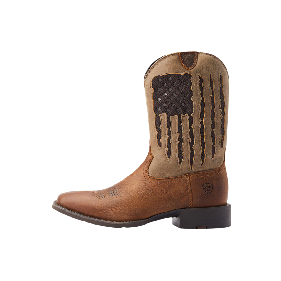 Ariat Men's Sport My Country Venttek Western Brown Boots