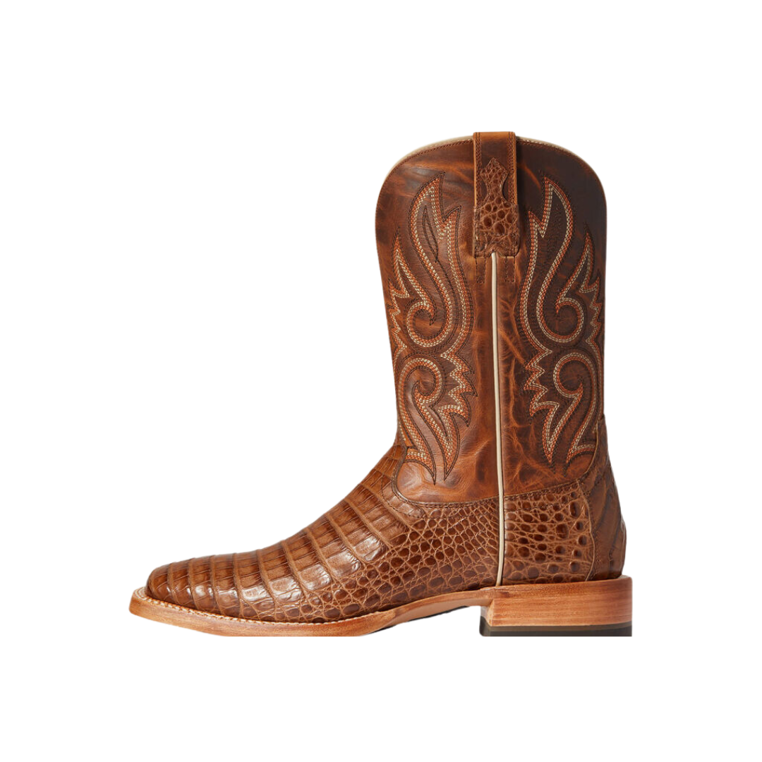 Ariat Men's Relentless Denton Western Caiman Brown Boots