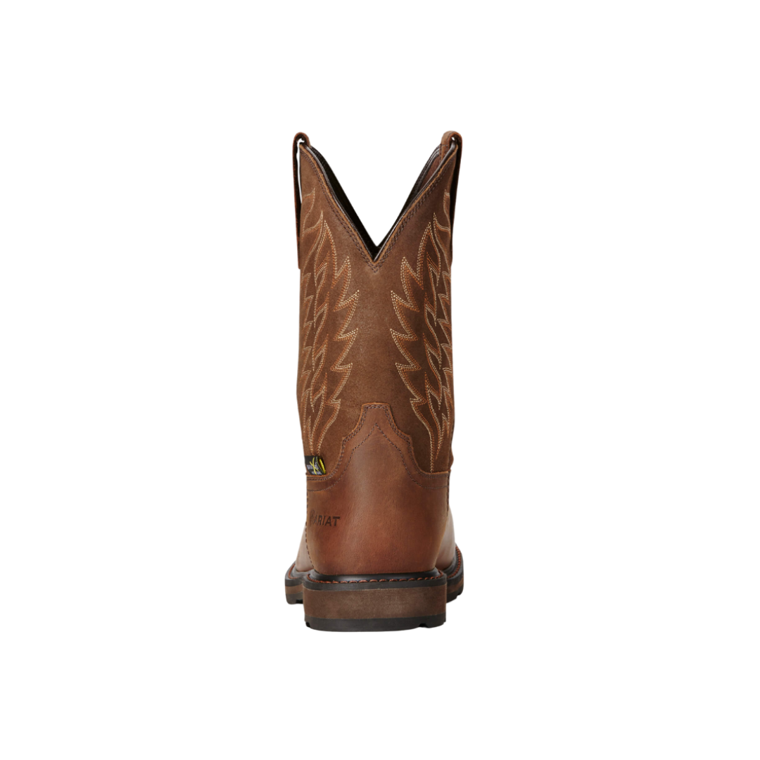 Ariat Men's Groundbreaker Metguard Steel Toe Work Brown Boots