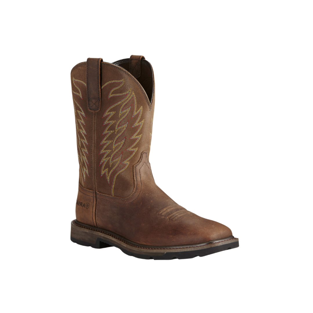 Ariat Men's Groundbreaker Steel Toe Work Brown Boots