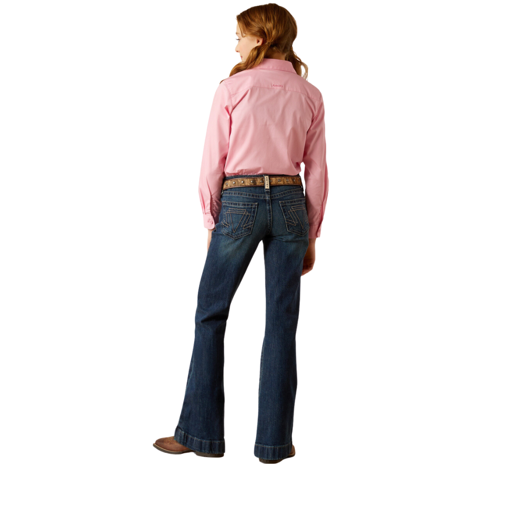 Ariat Youth Girl's Elsie Pacific Blue Jeans
