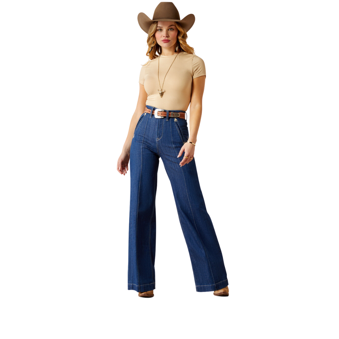 Ariat Women's Bria Wide Low Dip Rinse Jeans