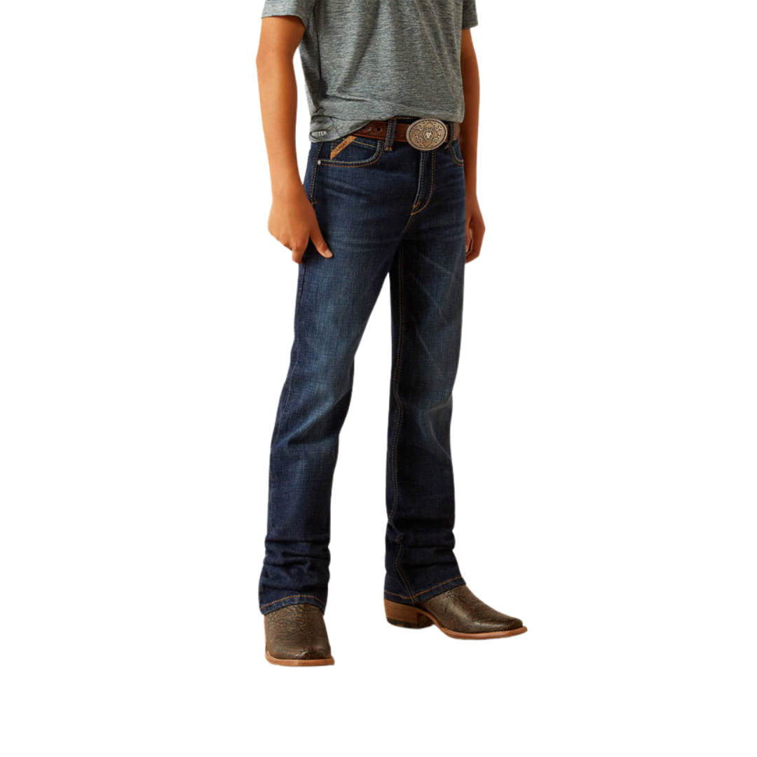 Ariat Youth Boy's B4 Relaxed Rolland Boot Cut Pima Jeans