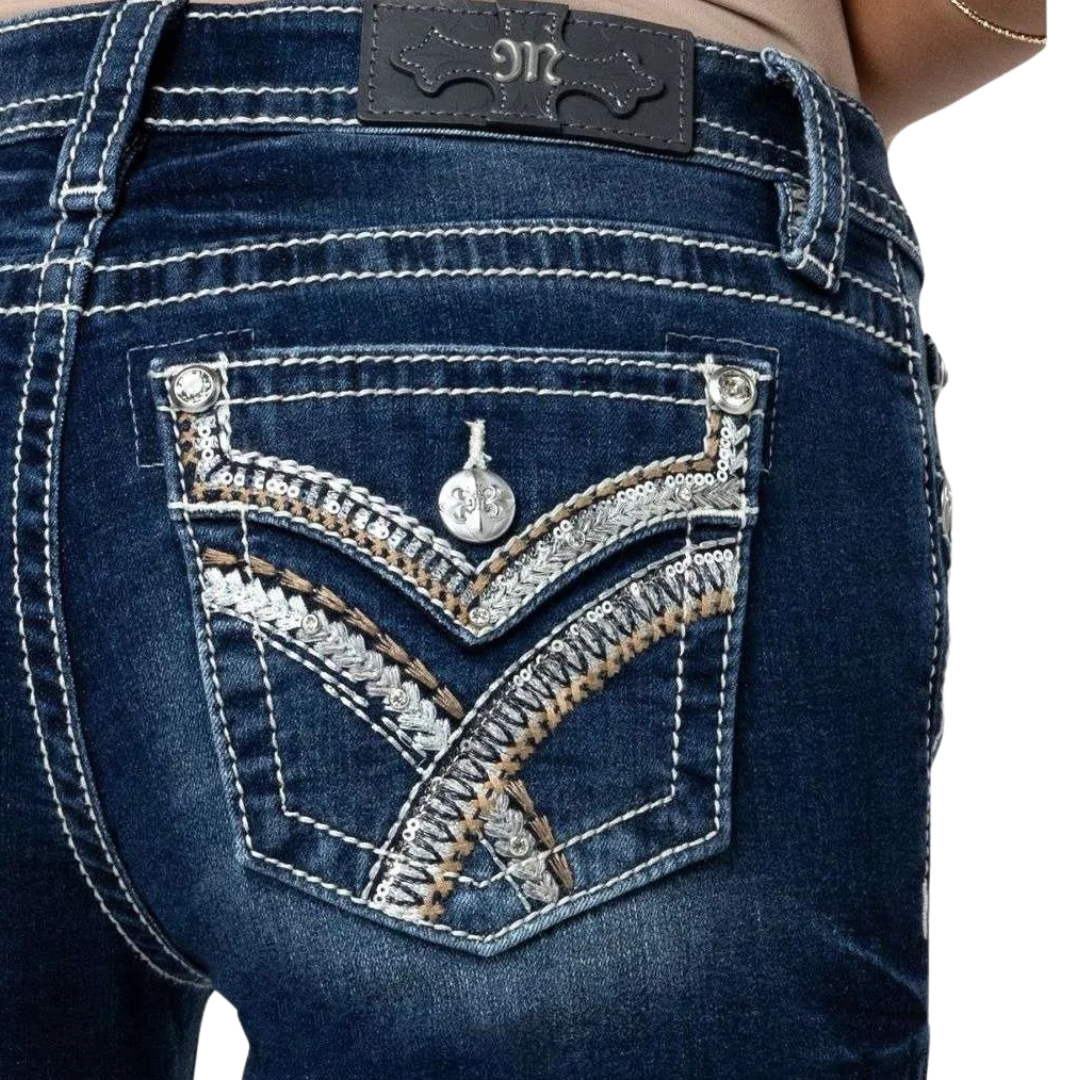 Miss Me Women's Mid Rise Straight Cristy Jeans