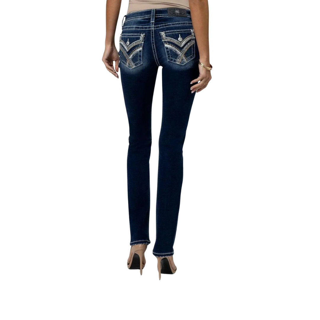 Miss Me Women's Mid Rise Straight Cristy Jeans