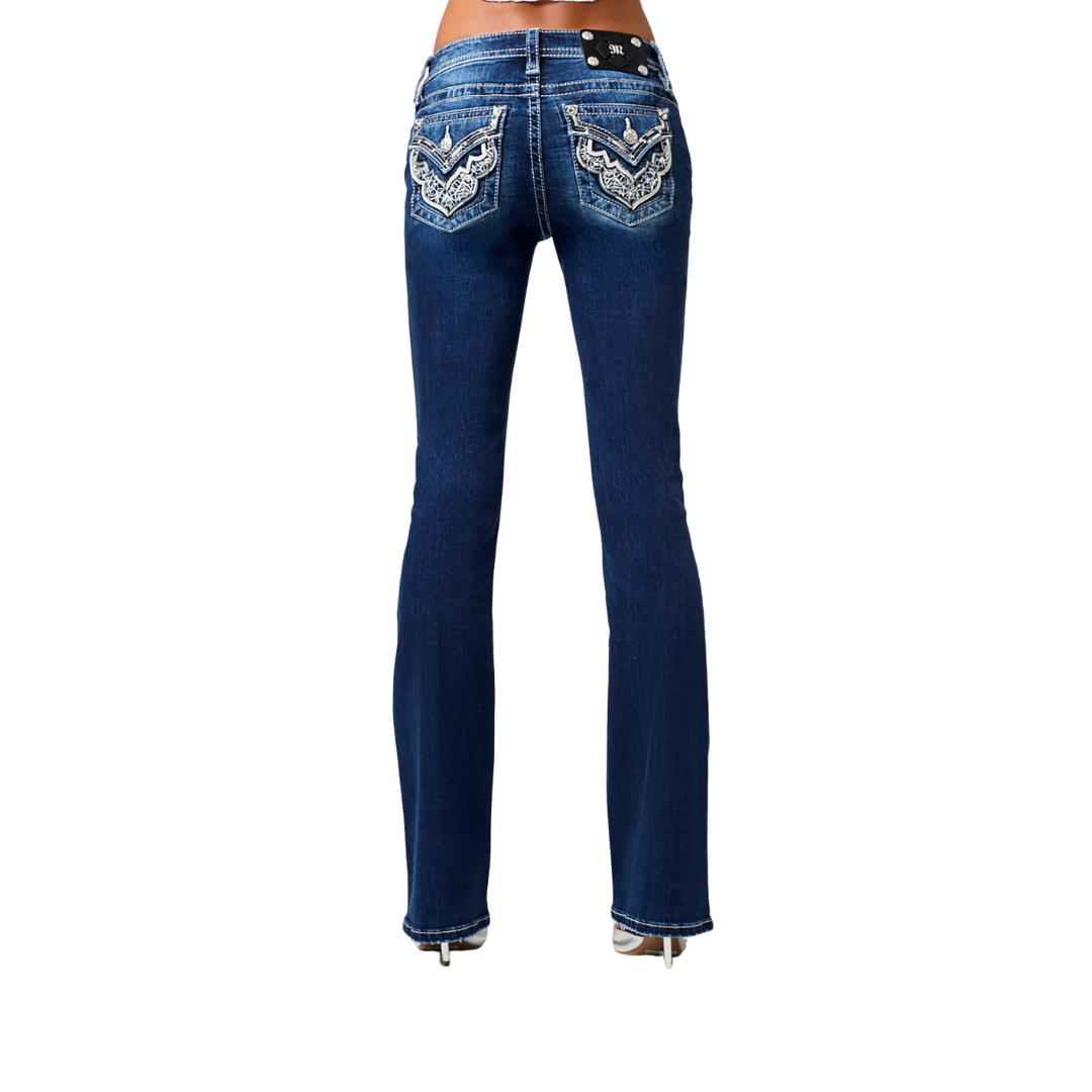 Miss Me Women's Stellar Bootcut Dark Wash Jeans