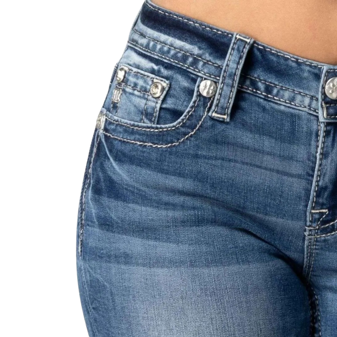Miss Me Women's Rosie Bootcut Blue Jeans