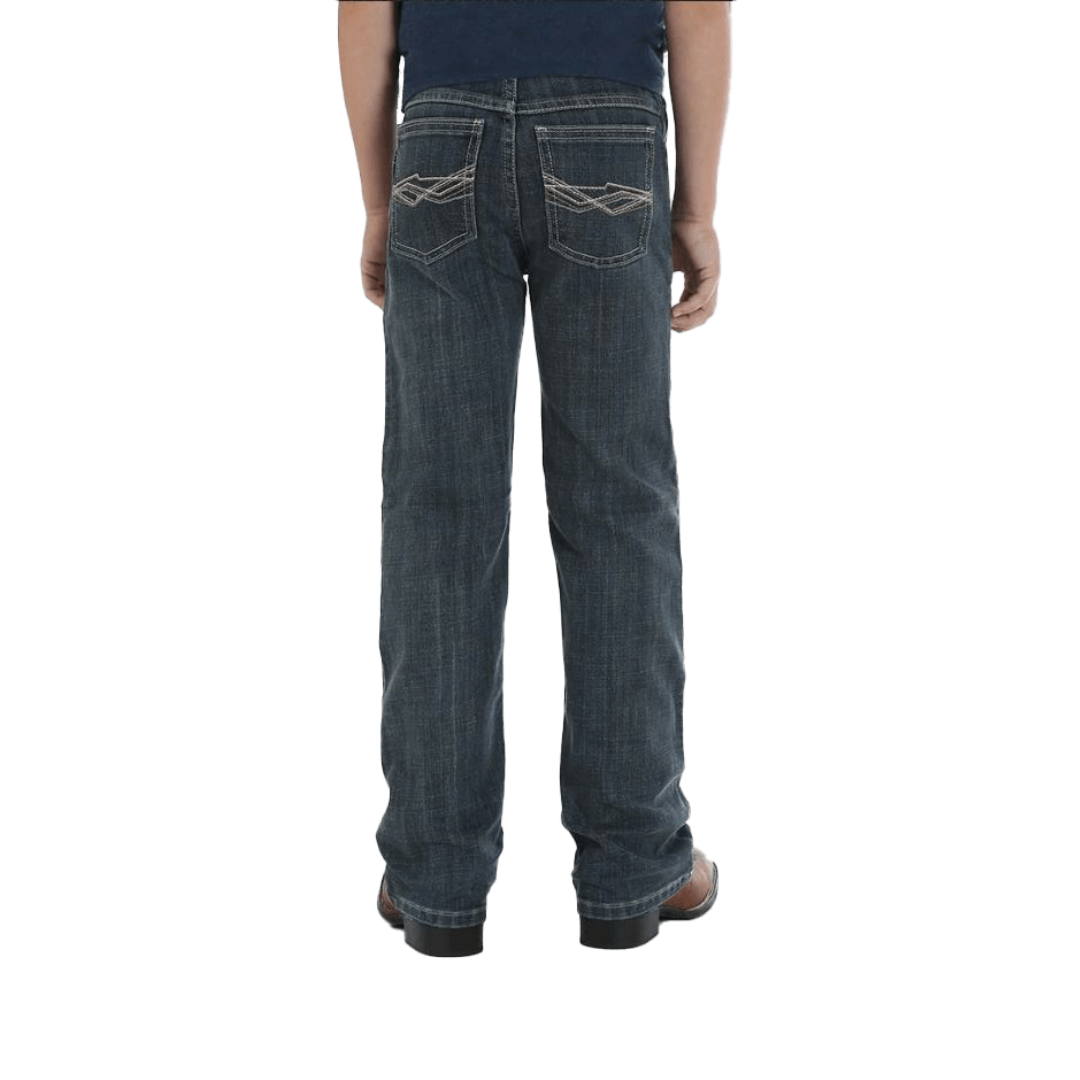 Wrangler Youth Boy's Vintage Bootcut Slim Blue Jeans