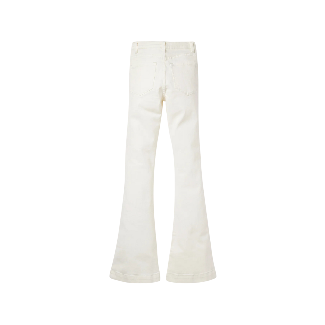 Stetson Apparel Women's 921 High Rise Flare Fit White Jean