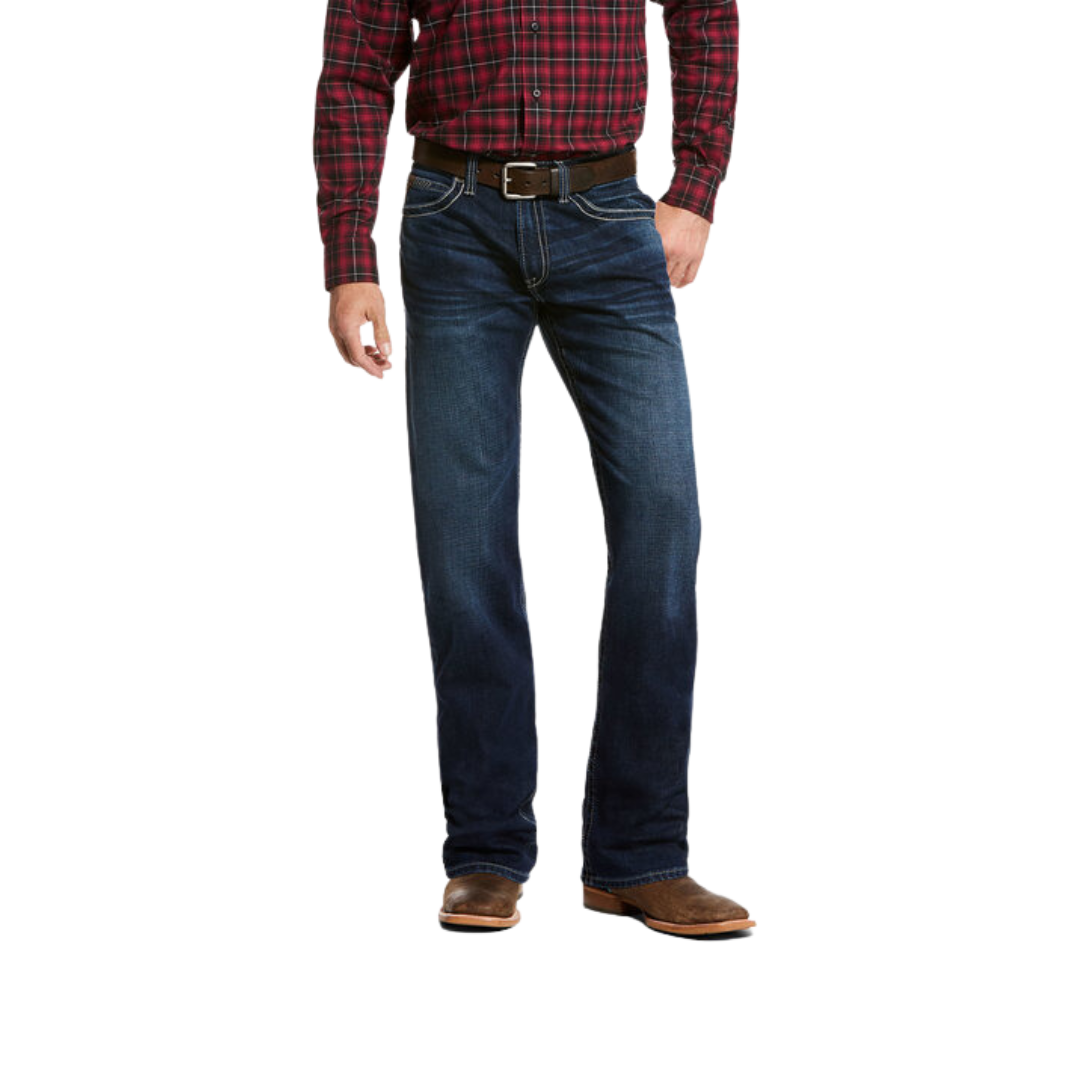 Ariat Men's M2 Relaxed Stackable Boot Cut Blue Jeans - Big & Tall