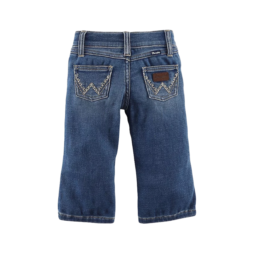 Wrangler Infant Girl's Alexis Bootcut Blue Jeans