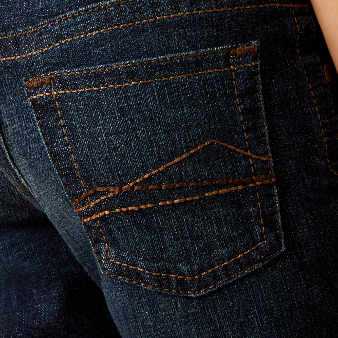 Ariat Youth Boy's B5 Slim Romeo Straight Mineral Blue Jeans