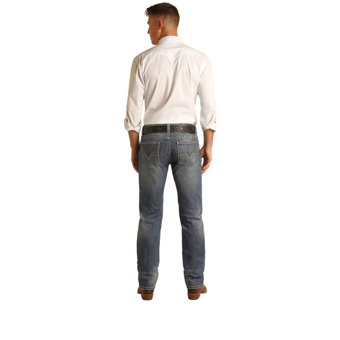 Panhandle Slim Men's Denim Reflex Medium Vintage Jean