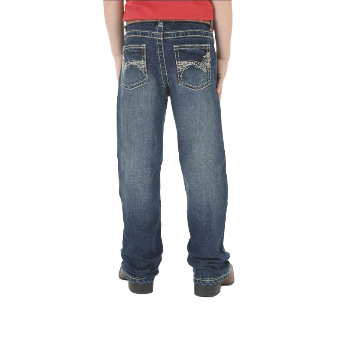 Wrangler Youth Boy's Midland Medium Wash Slim Blue Jeans