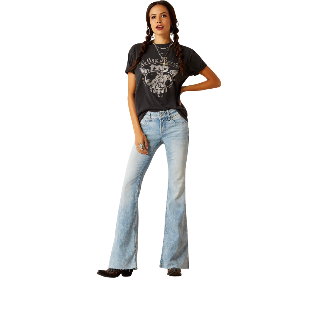 Ariat Women's Perfect Rise Jimena Flare Snowland Jeans