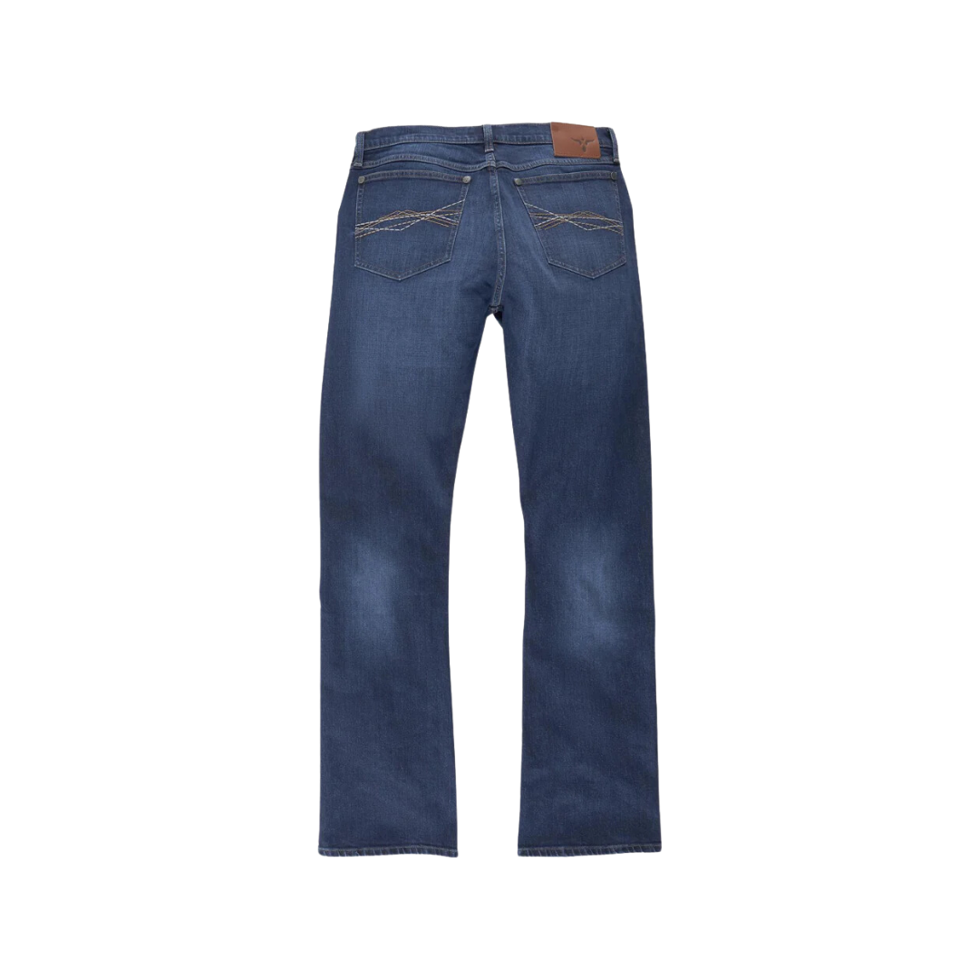 Wrangler Men's 42 Vintage Bootcut Blue Jeans