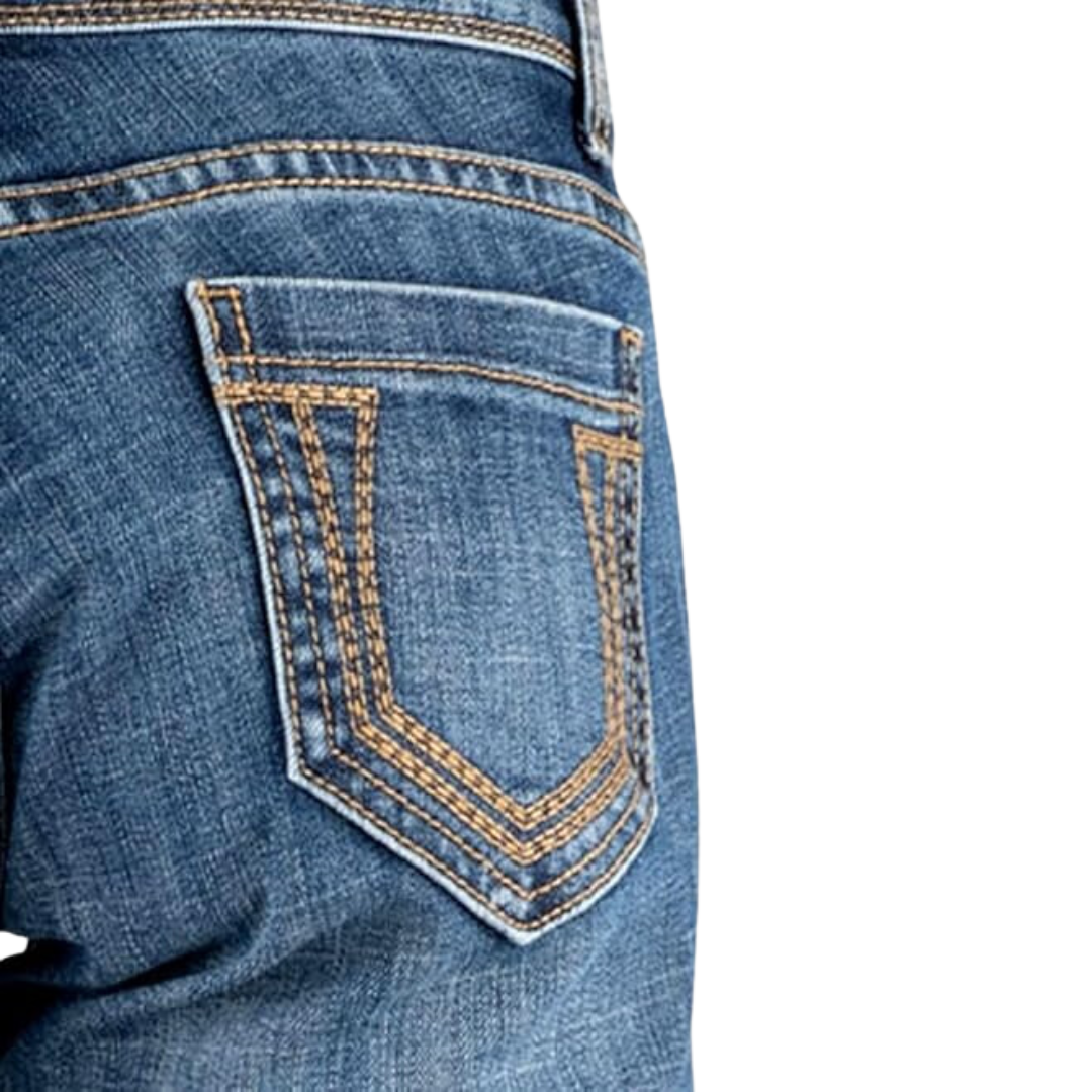 Stetson Women's 816 Fit Classic Slim Bootcut Blue Jeans
