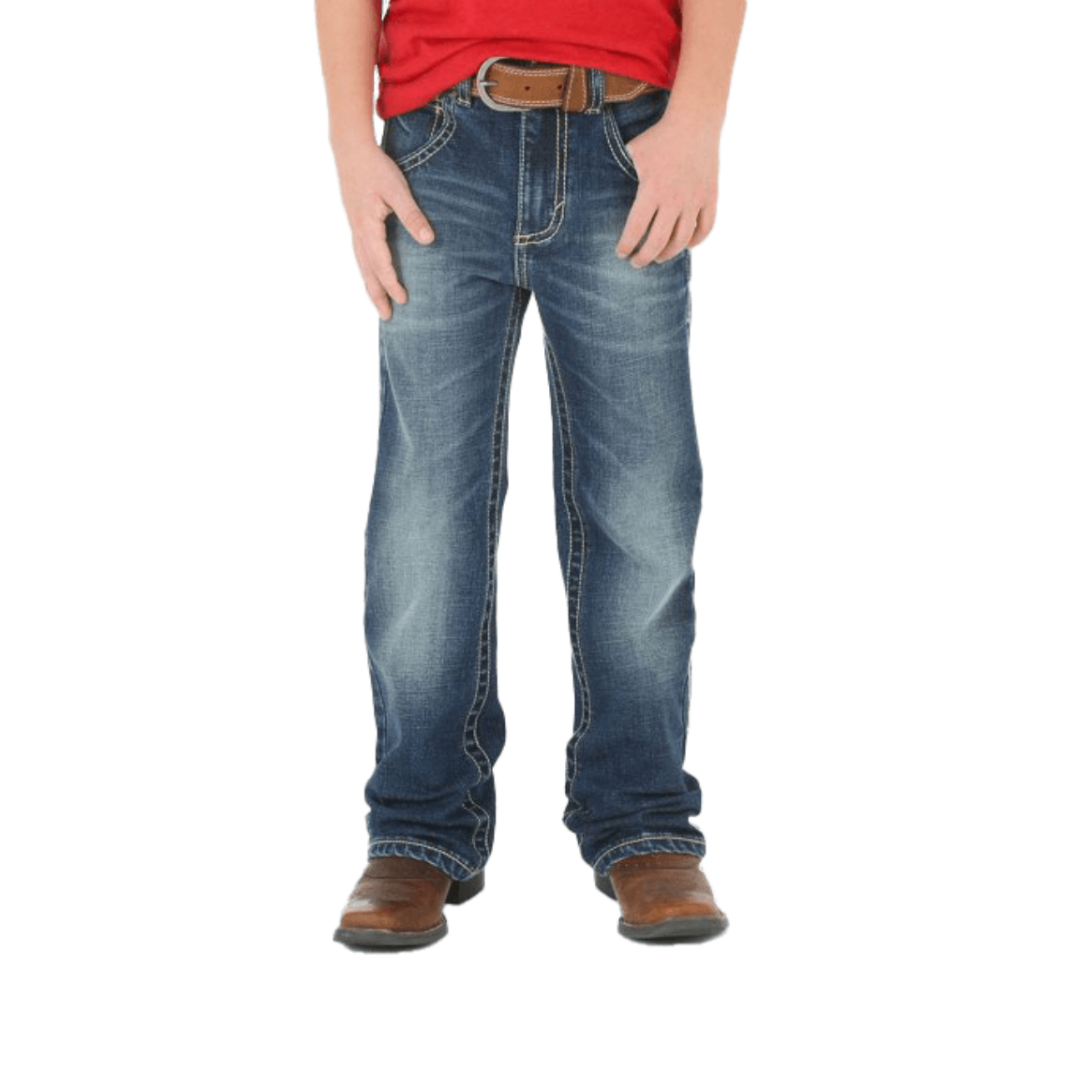 Wrangler Toddler Boy's Midland Medium Wash Slim Blue Jeans