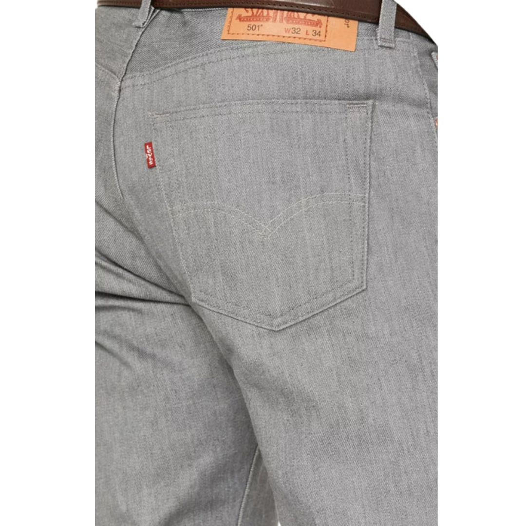 Levi Strauss Men's 501 Original Cut Grey Jean