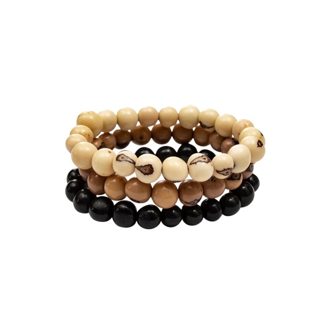 Tagua Women's Neutral Acai Berry Bracelet