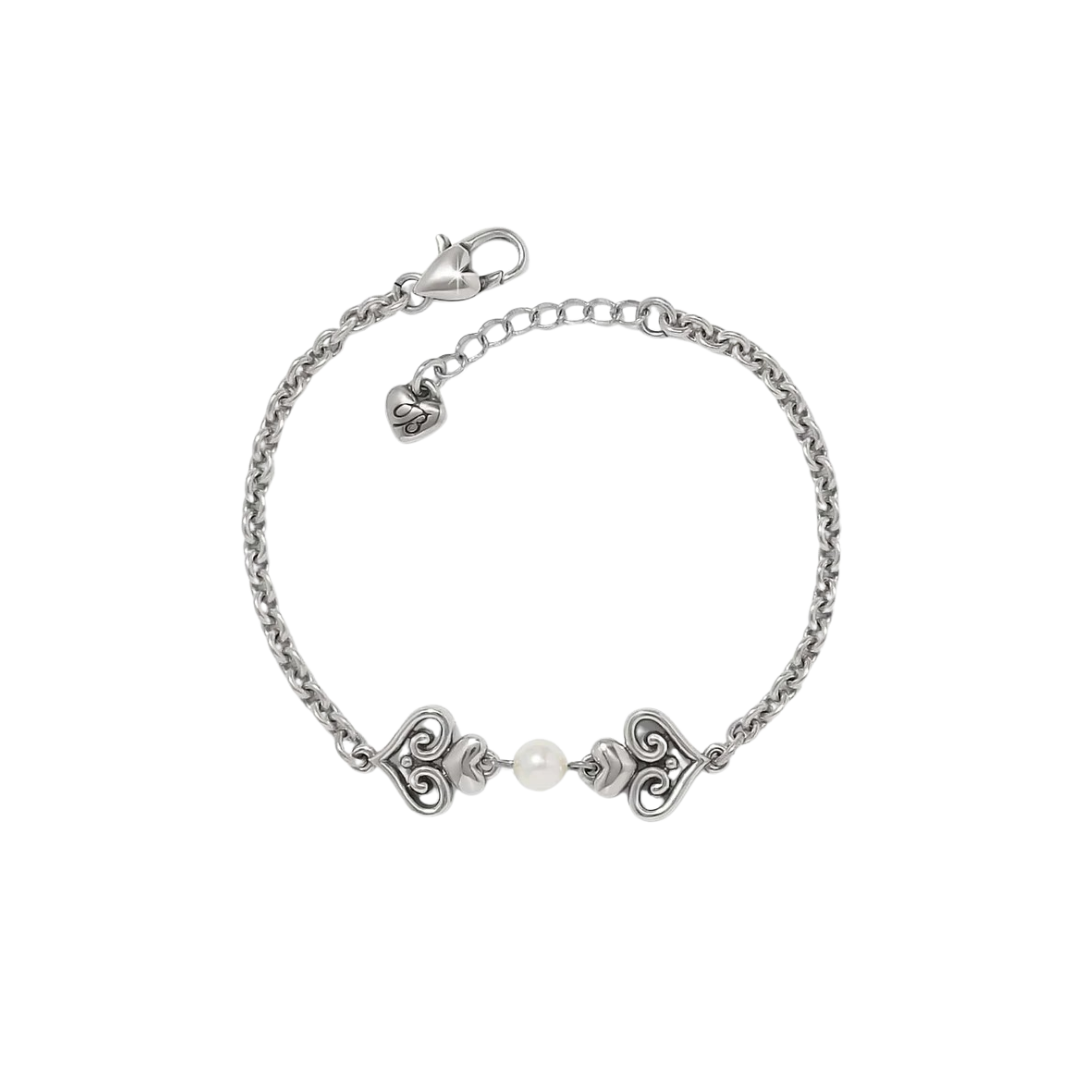 Brighton Women's Alcazar Amor Silver Pearl Bracelet