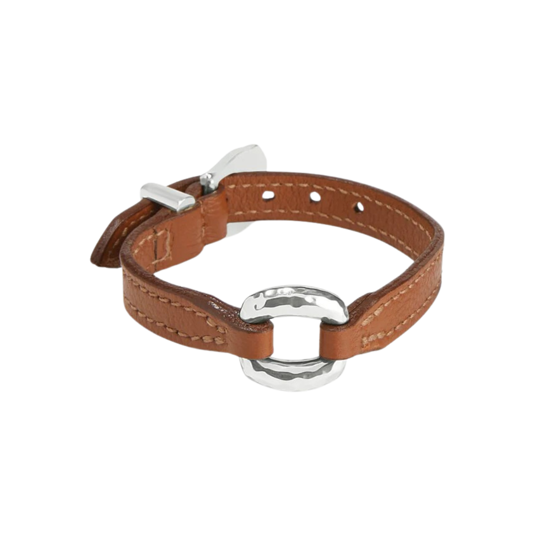 Brighton Women's Timeless Link Bandit Brown Bracelet