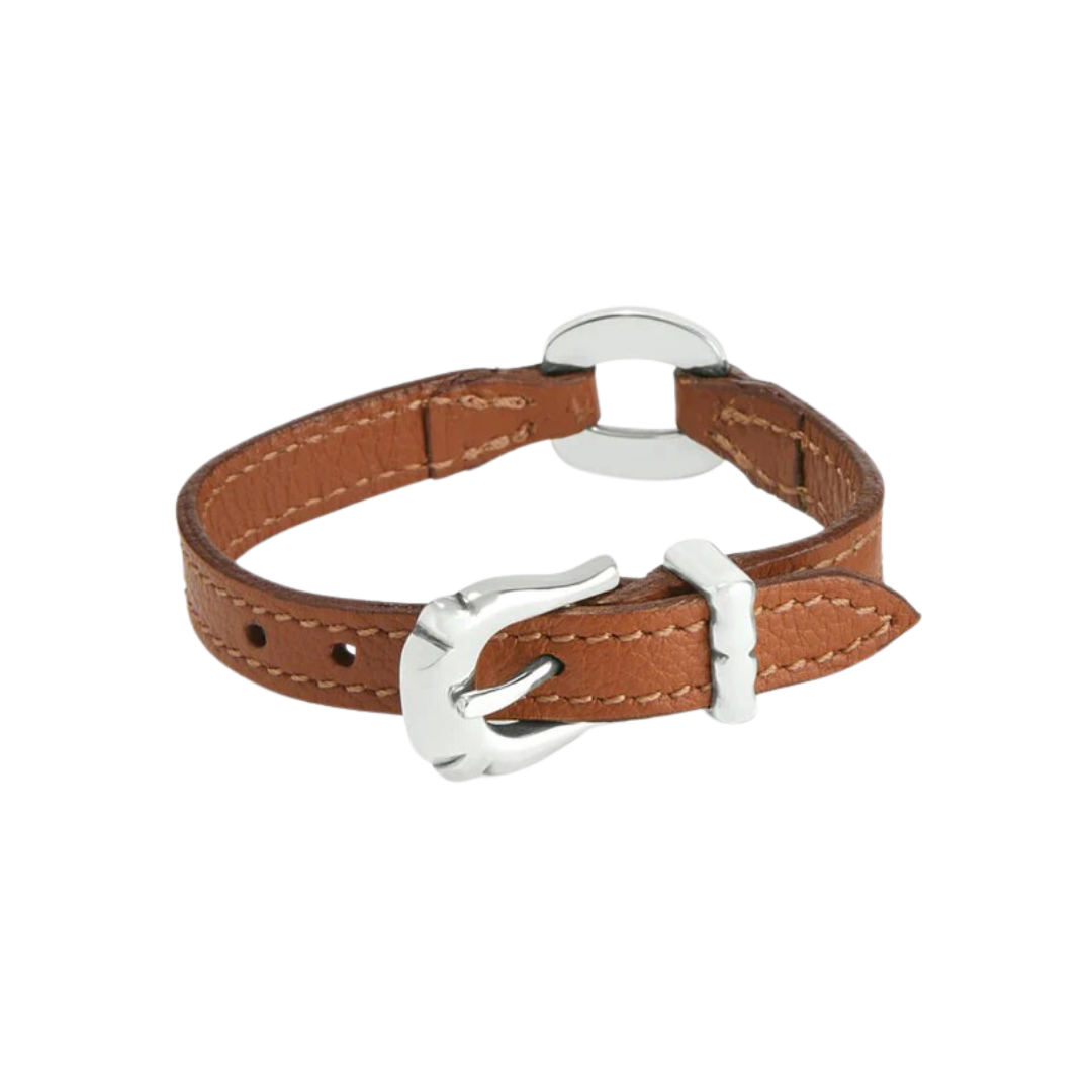 Brighton Women's Timeless Link Bandit Brown Bracelet