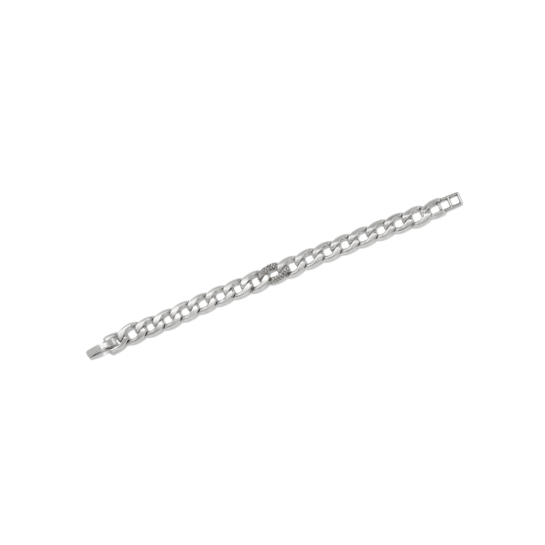 Brighton Women's Cleo Pave Link Grey Bracelet
