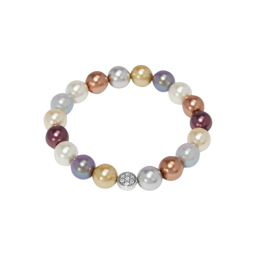 Brighton Women's Pearlicious Stretch Silver Pearl Bracelet