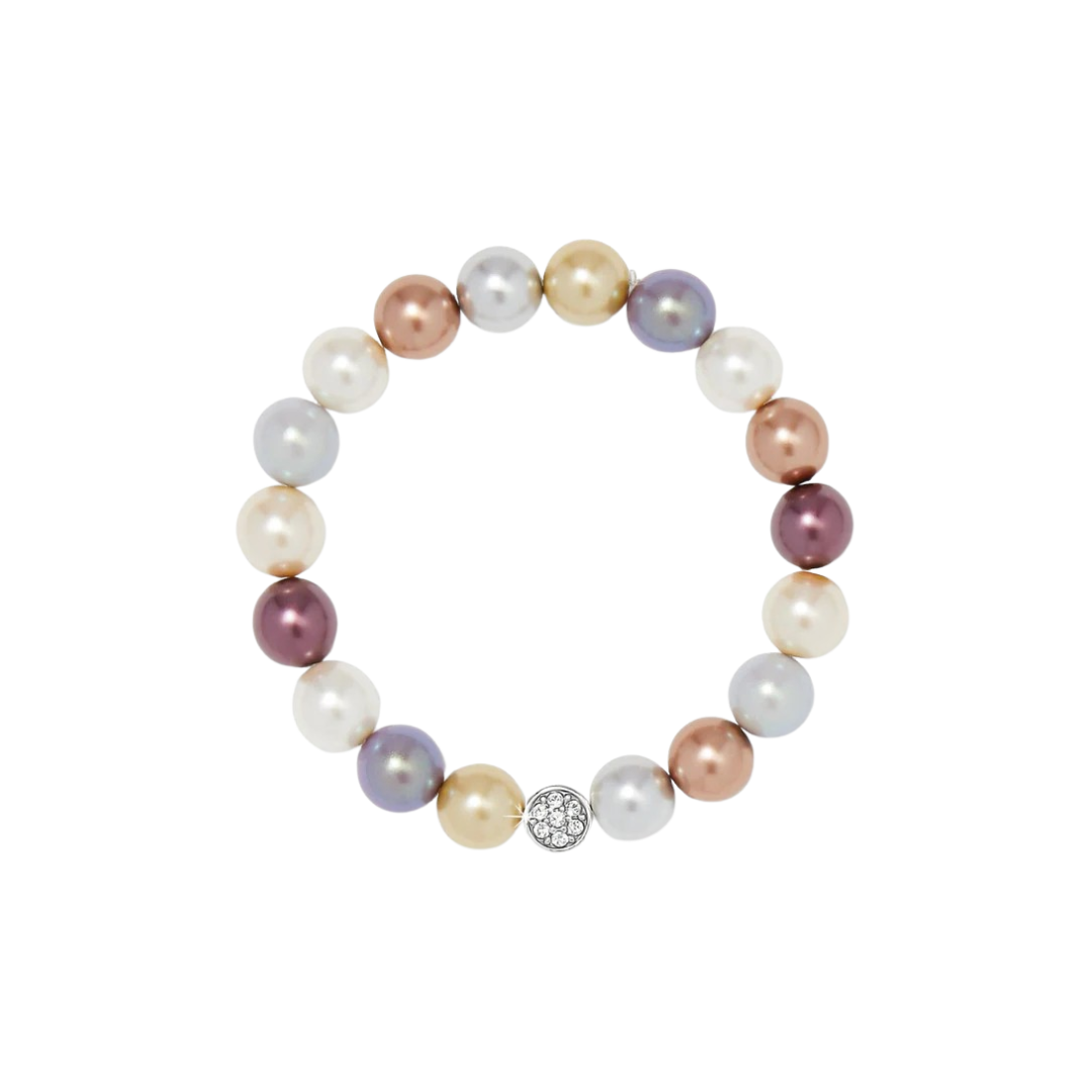 Brighton Women's Pearlicious Stretch Silver Pearl Bracelet