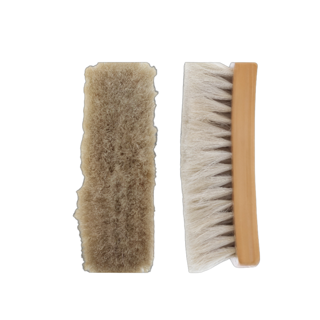 M&F Unisex Horsehair Cleaner Grey Boot Brush