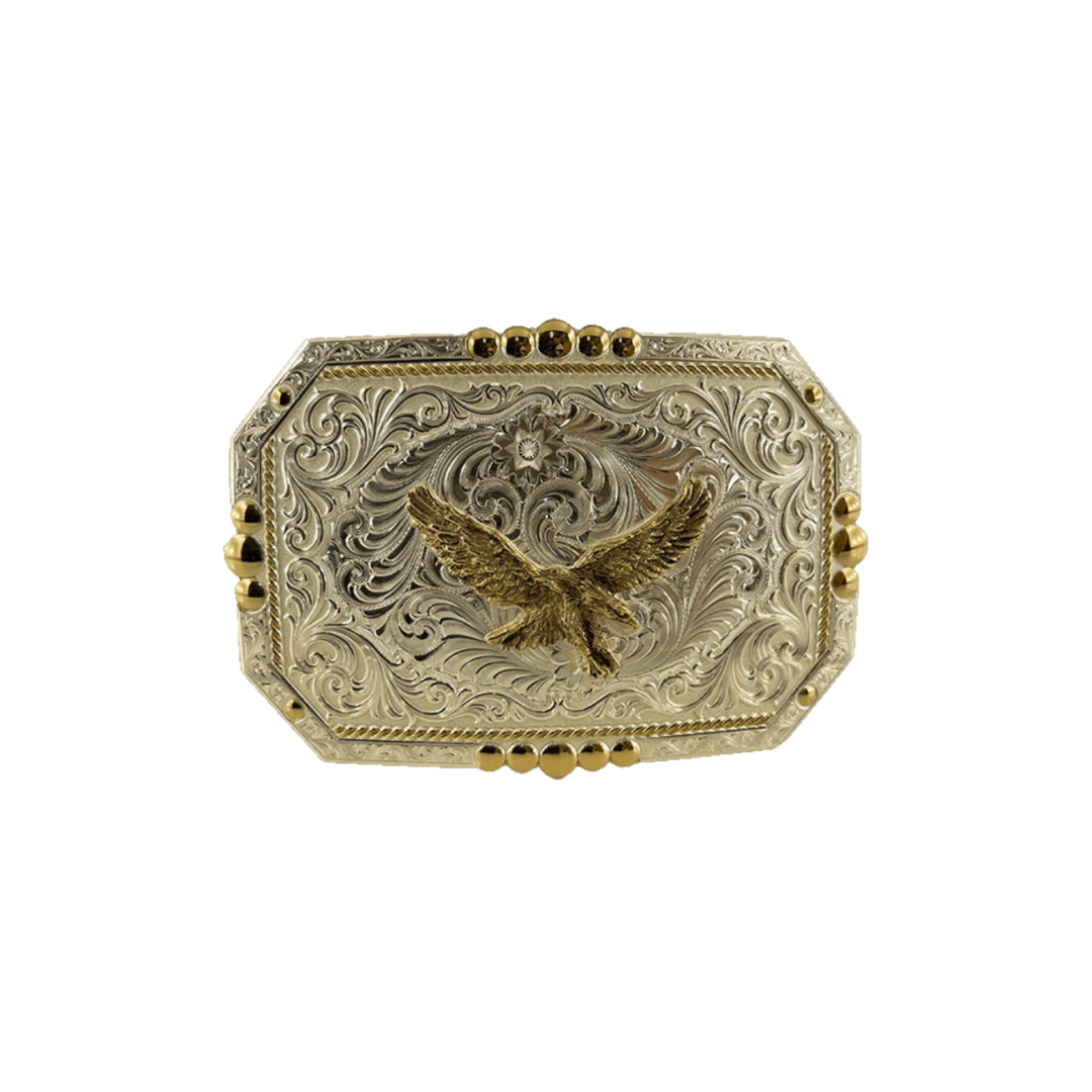 Montana Silversmiths Men's Classic Eagle Yellow Buckle
