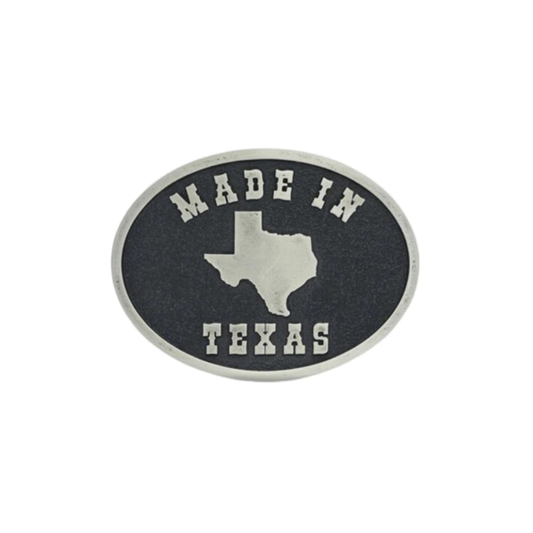 Montana Silversmiths Men's Made In Texas Black Buckle