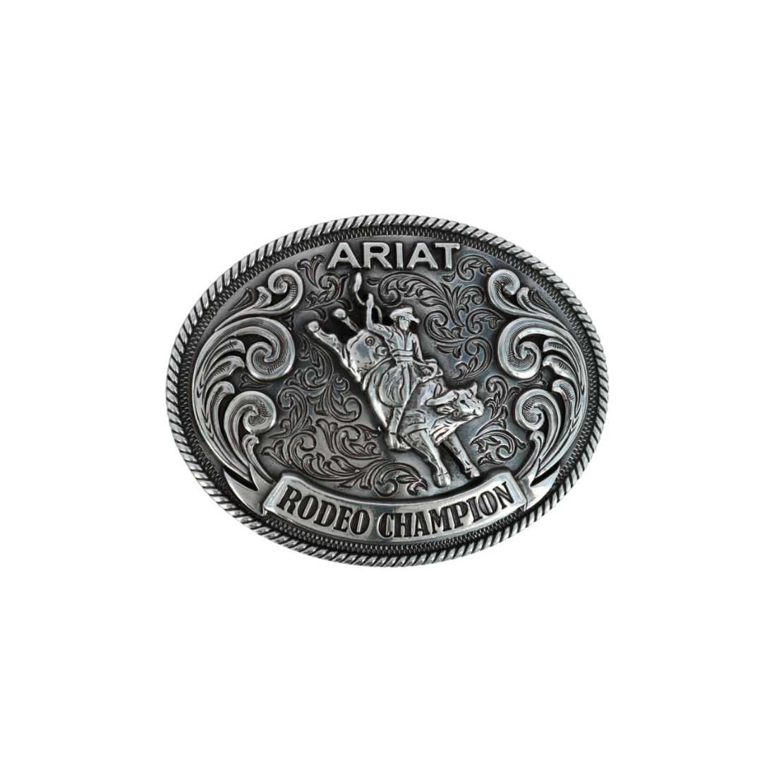 Ariat Men's Bull Rider Buckle Grey Buckle