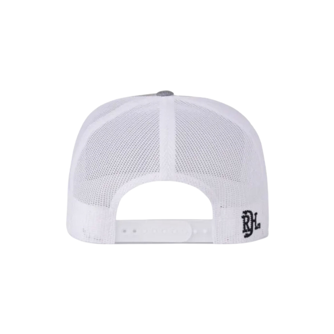 Red Dirt Hat Men's Mesh Back Snapback Patch Light Grey Cap
