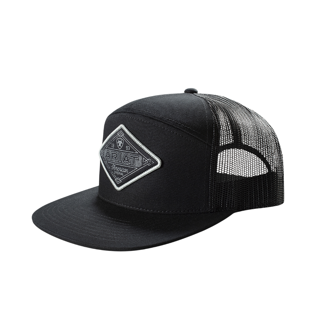 Ariat Men's Diamond Patch Black Cap