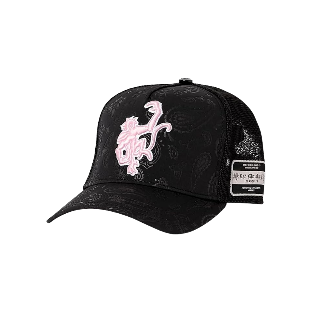 Red Monkey Men's Fiesta Monkey Black Cap