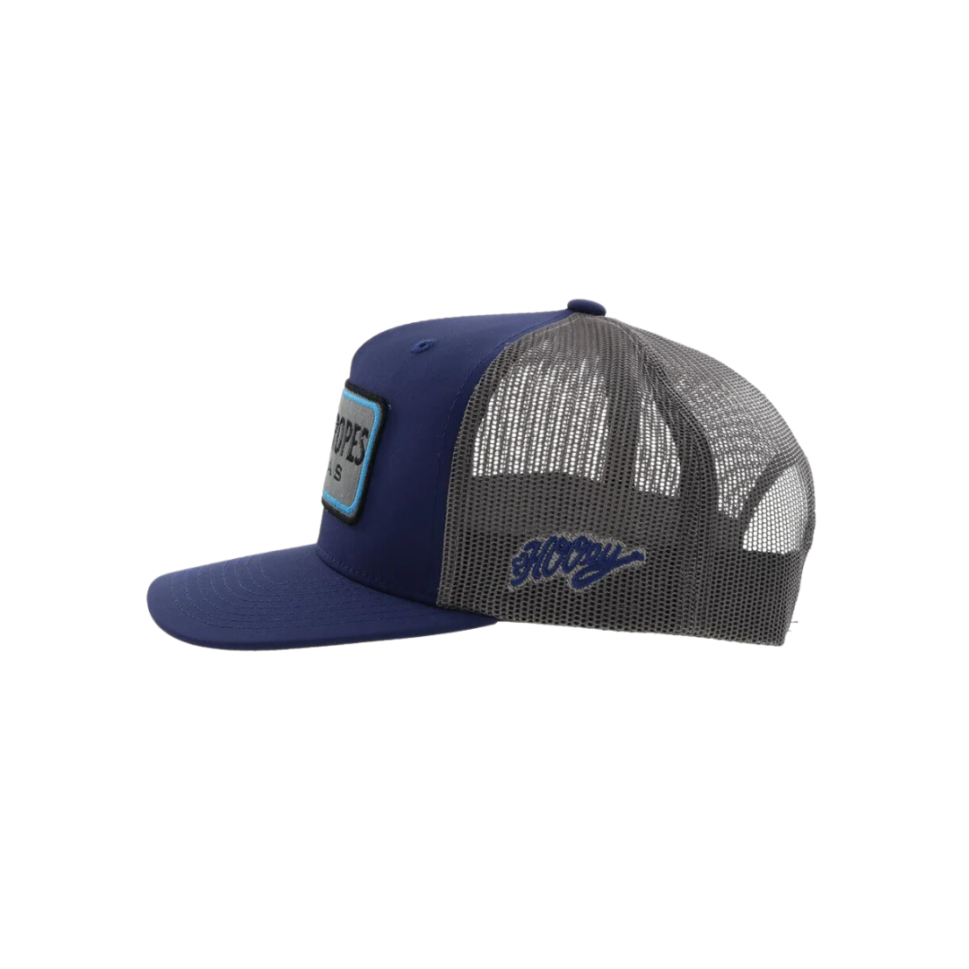 Hooey Men's Cactus Ropes Navy Grey Cap