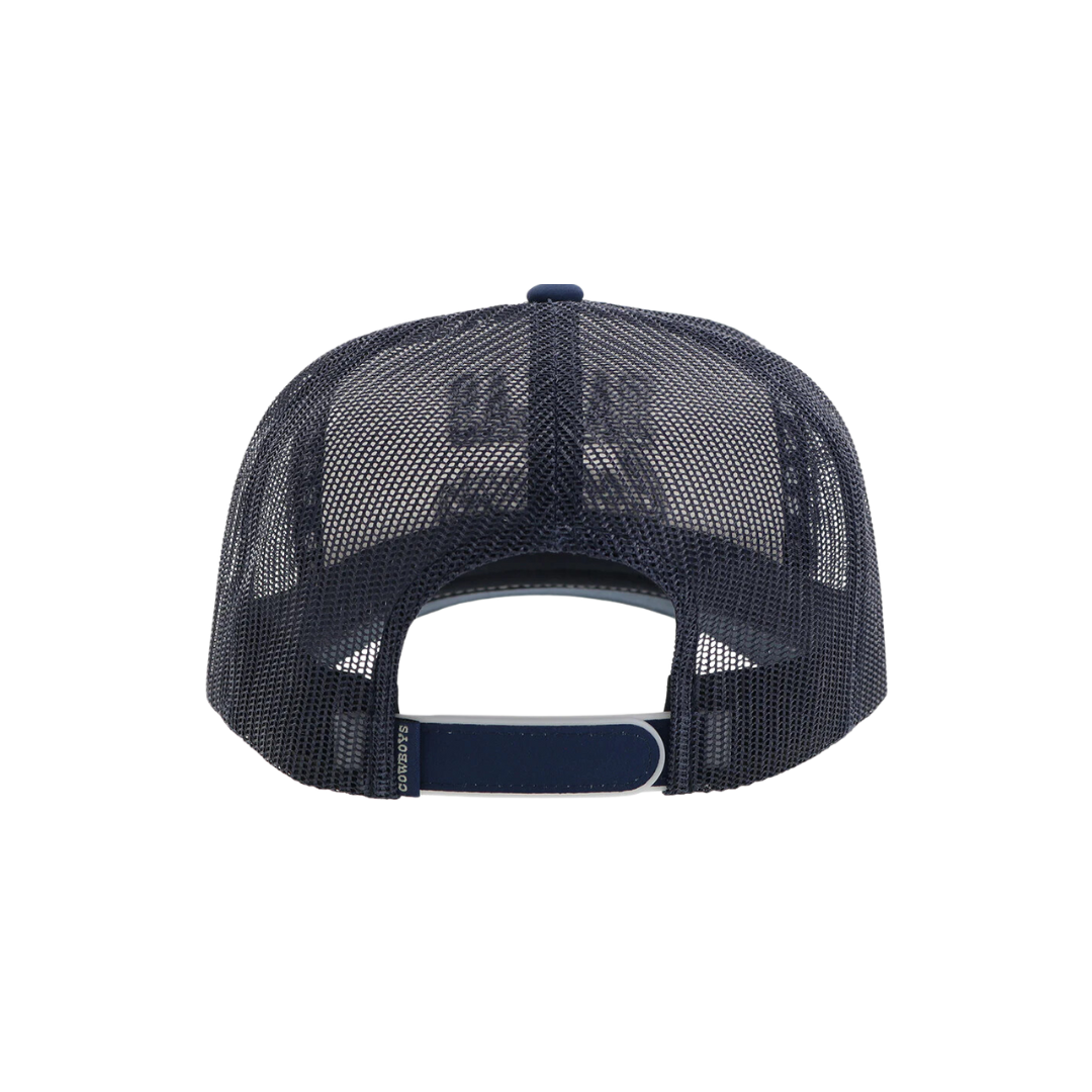 Hooey Men's Dallas Cowboys Script Logo White Navy Cap