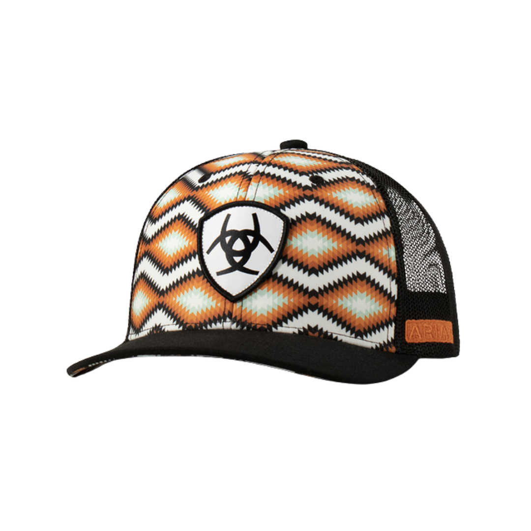 Ariat Men's Southwest Print Orange Cap