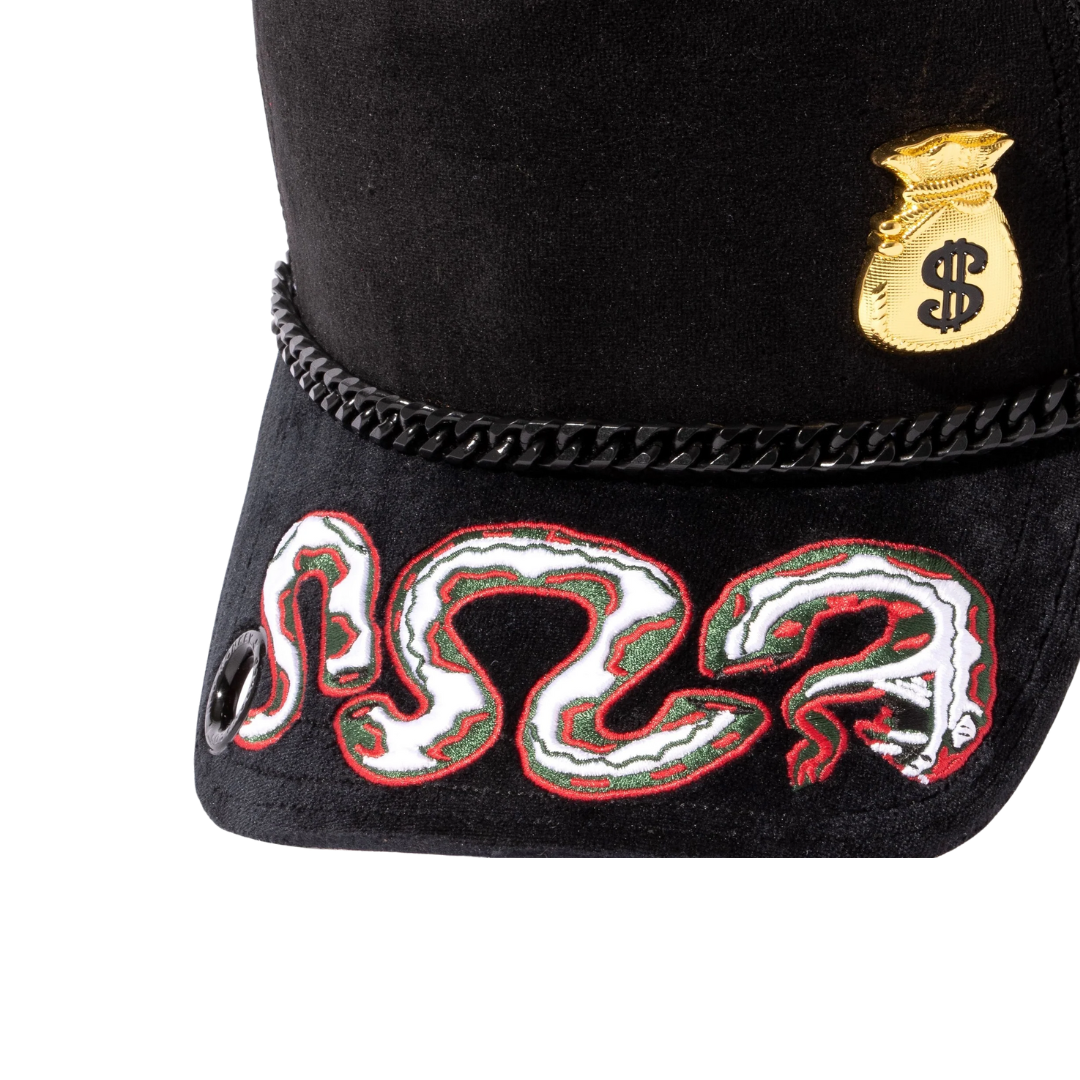 Red Monkey Men's Money Bag Glory Trucker Black Cap