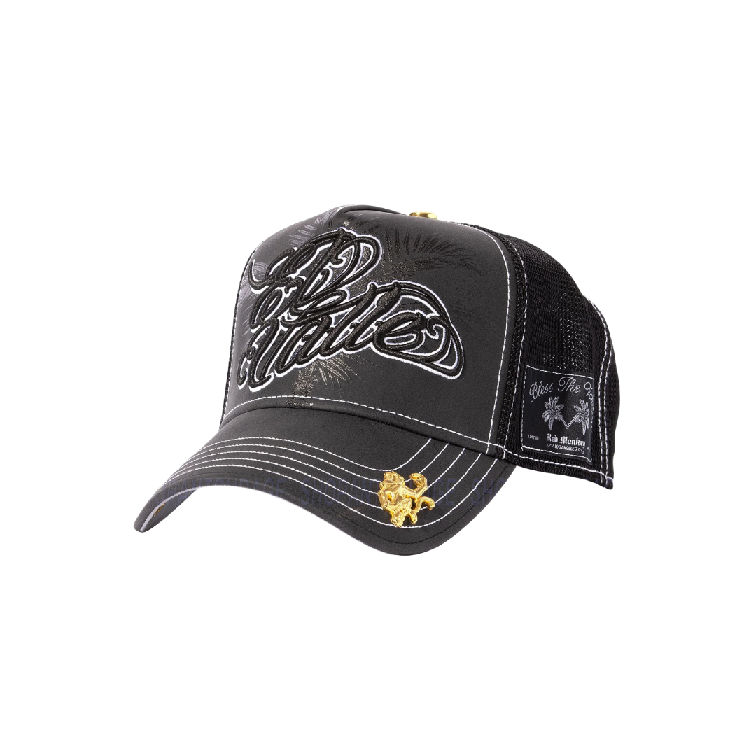 Red Monkey Unisex El Valle Trucker Black Cap