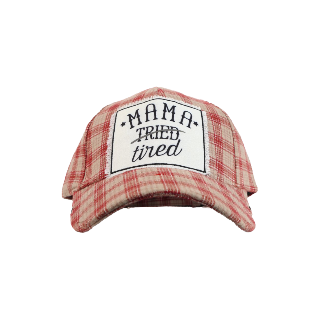 Southern Grace Women's Mama Tired Patch Orange Cap