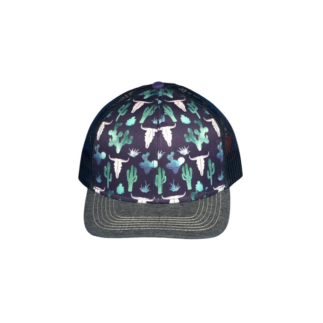 John Deere Women's Cactus Skull Mesh Multicolor Cap